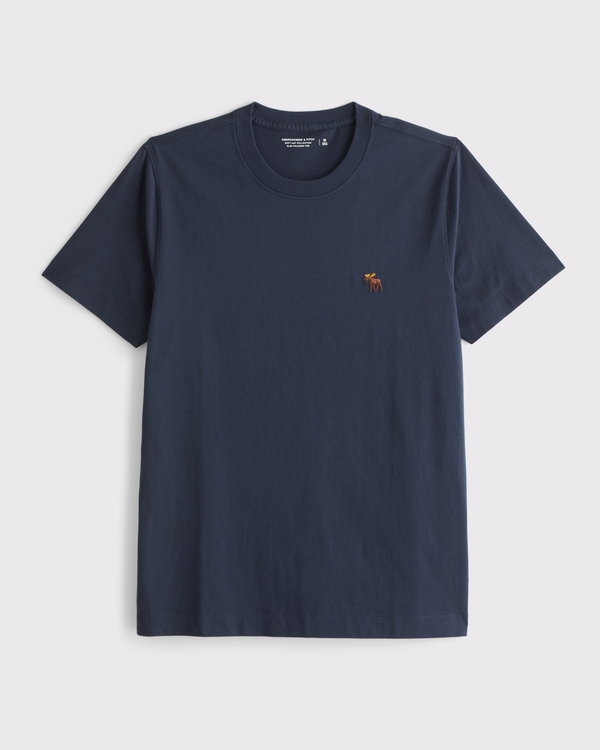 Slim Polished Signature Icon Tee, Navy view 1