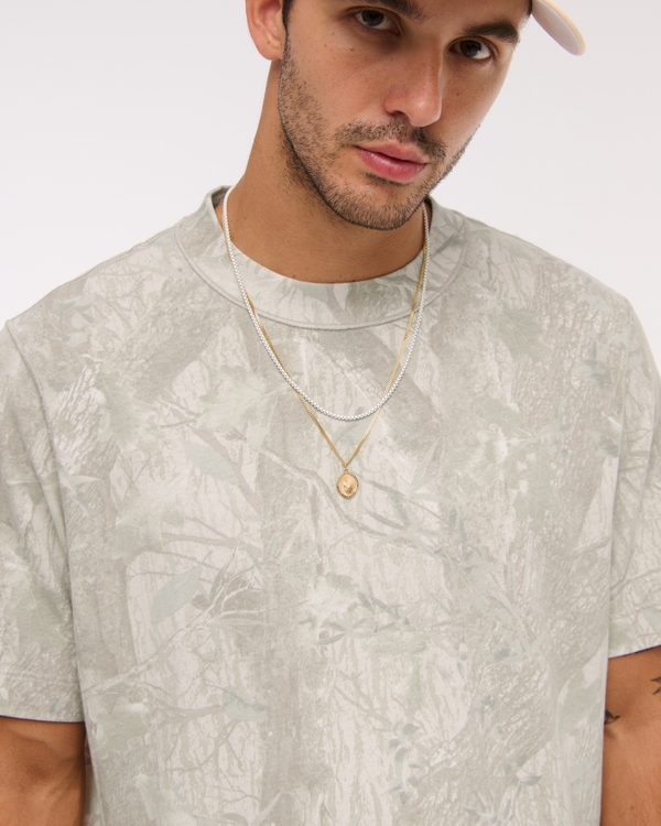 Vintage-Inspired Tee, Taupe Camo view 2