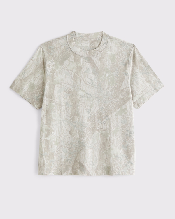Vintage-Inspired Tee, Taupe Camo view 1