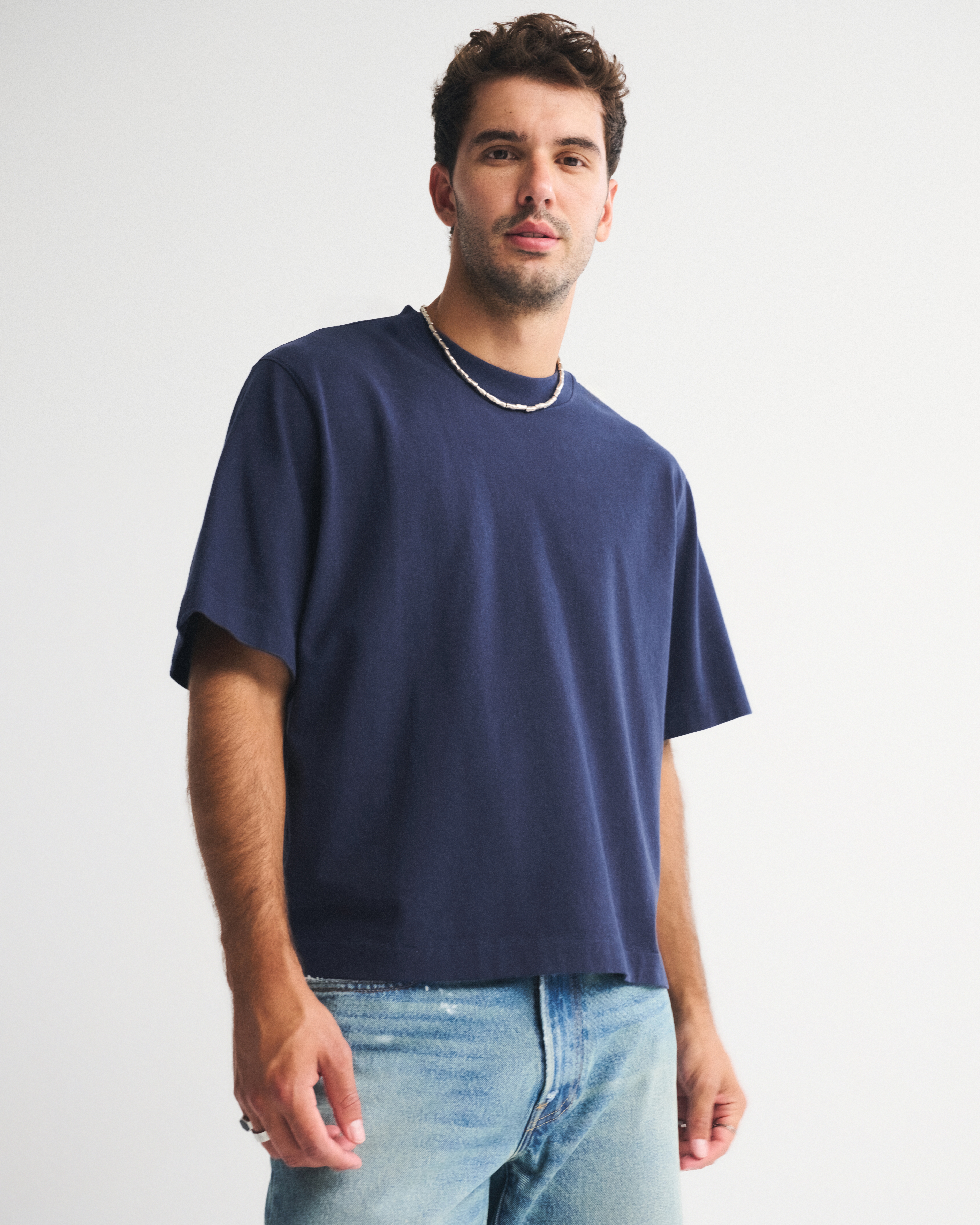 Men's Premium Heavyweight Cropped Tee | Men's Tops