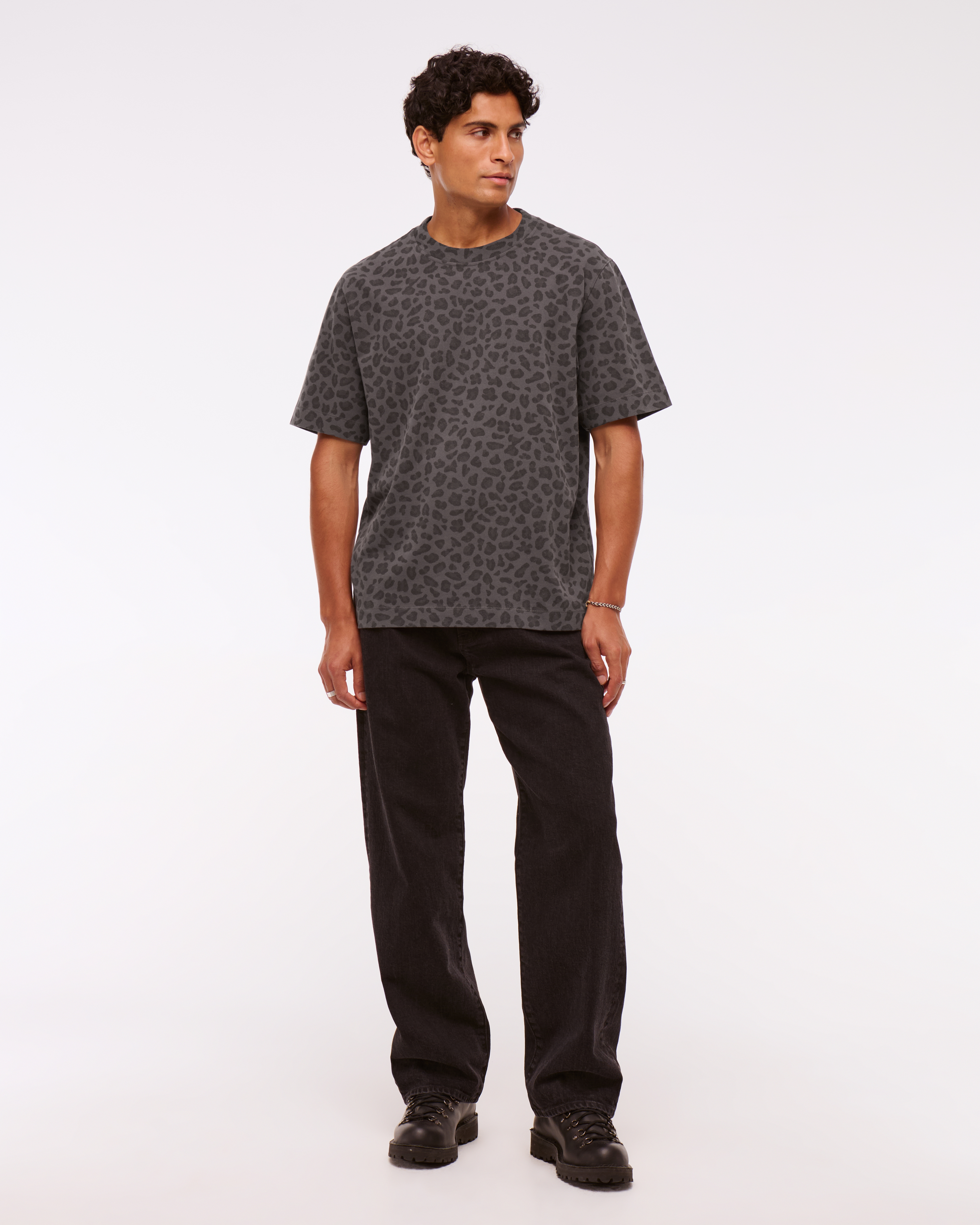 Abercrombie & Fitch Premium Heavyweight 2.0 Tee In Gray