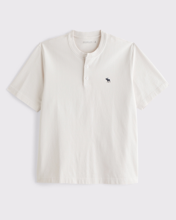 Abercrombie & Fitch シグネチャーアイコン ヘンリーTシャツ 5枚 メンズ ヘンリーTシャツ | Abercrombie & Fitch