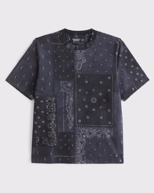 Premium Heavyweight 2.0 Tee, Navy Pattern view 1