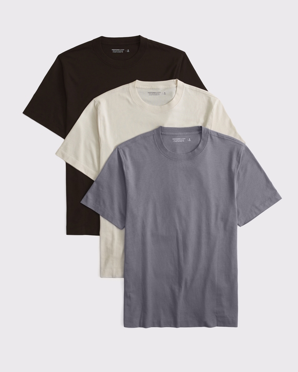 3-Pack Classic Polished Tees, Gray Multipack view 1