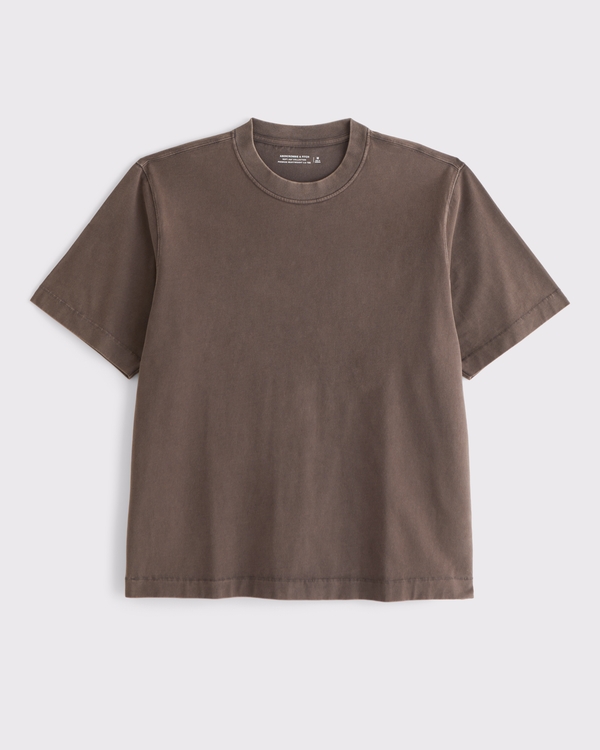 Premium Heavyweight 2.0 Tee, Chocolate Brown Wash view 1