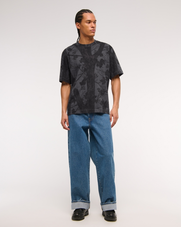 Premium Heavyweight 2.0 Tee, Dark Gray Camo view 2