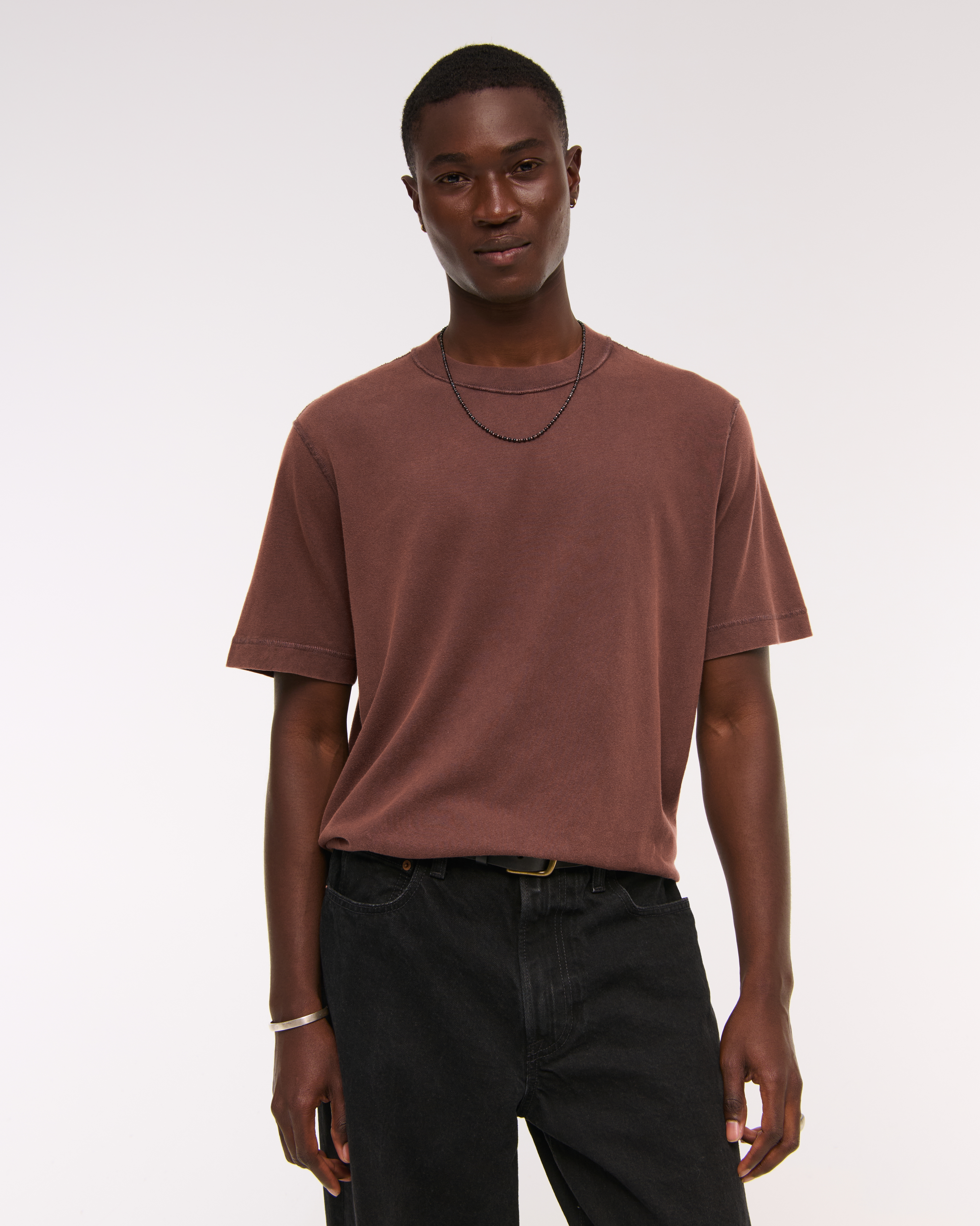 Abercrombie & Fitch Vintage-inspired Tee In Brown