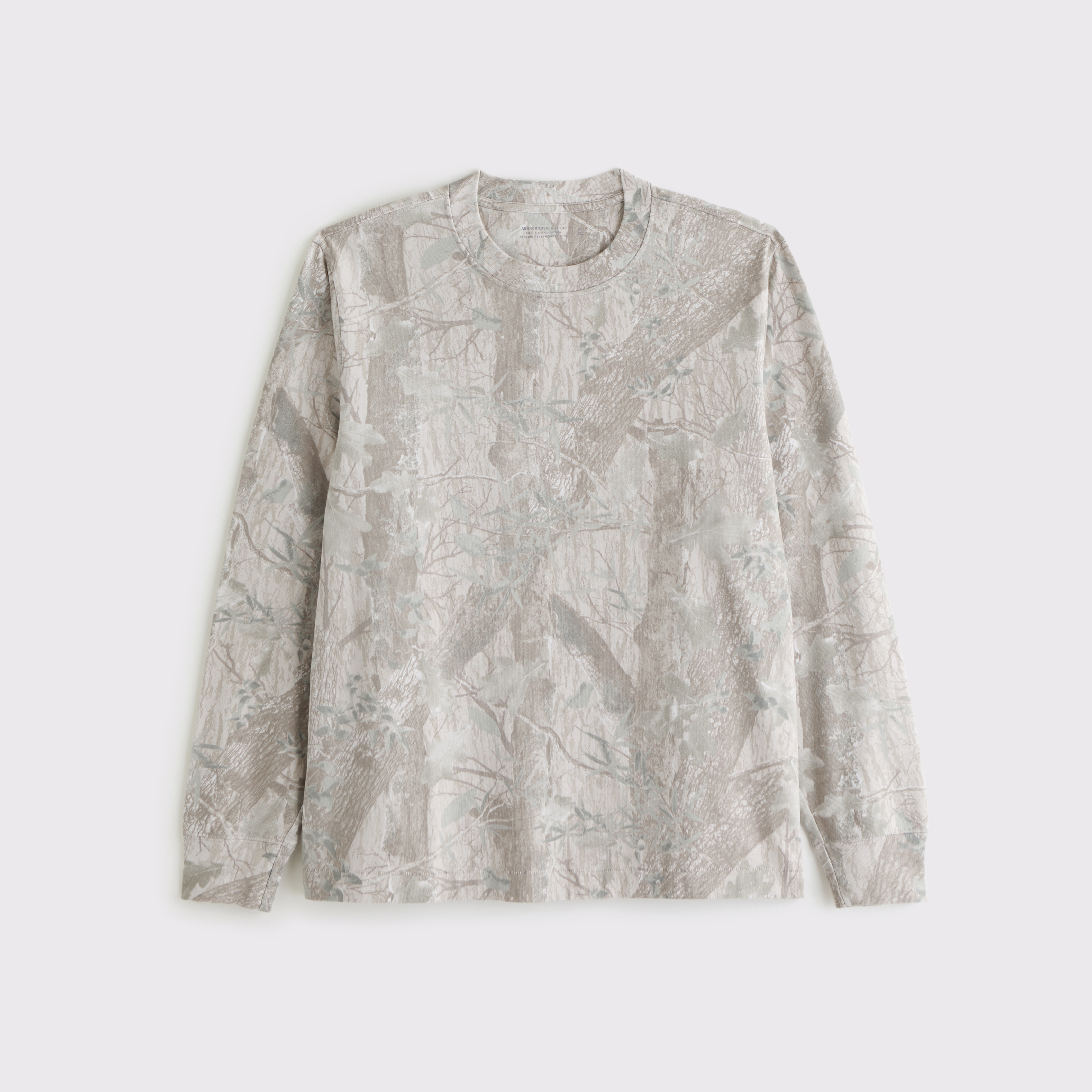 Abercrombie & Fitch Long-sleeve Premium Heavyweight 2.0 Tee In White