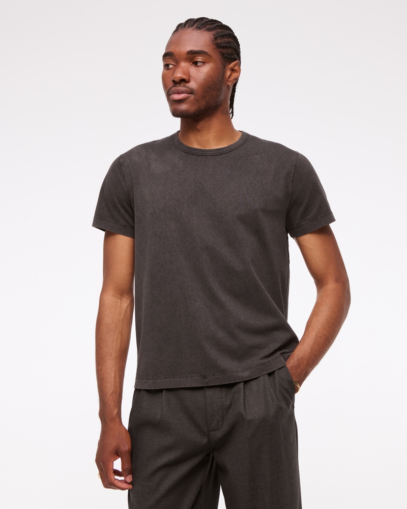 Men's Classic Polished Cropped Tee | Men's Tops | Abercrombie.com