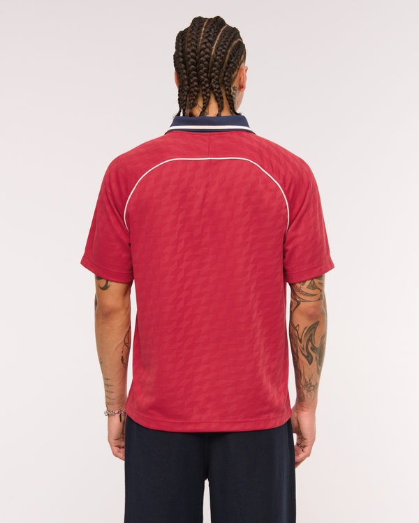 Random Golf Club Soccer Jersey-Inspired Polo