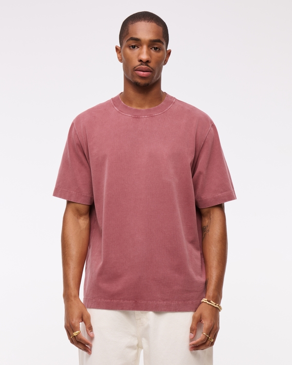 Premium Heavyweight 2.0 Tee, Red Wash view 1
