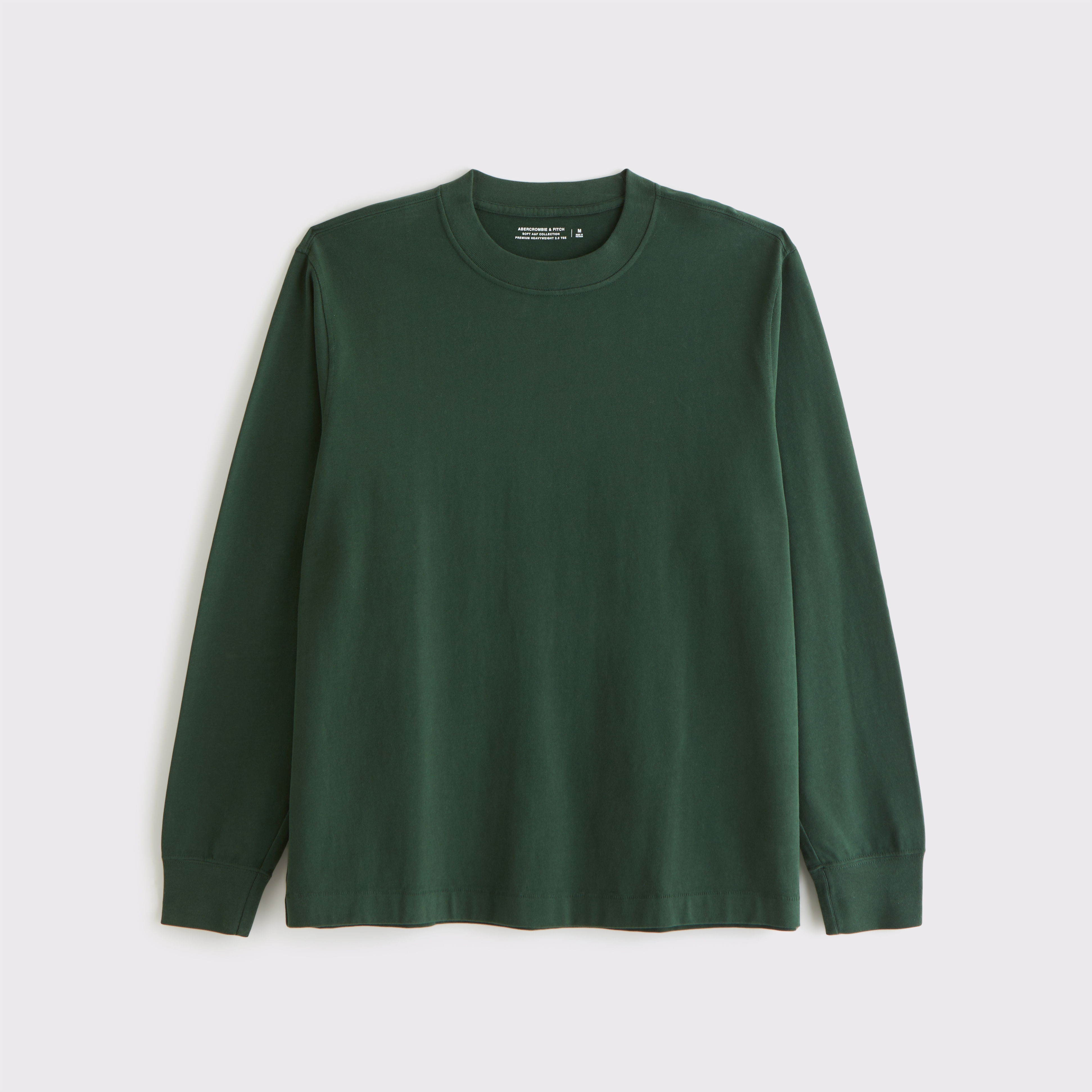 Abercrombie & Fitch Long-sleeve Premium Heavyweight 2.0 Tee In Green