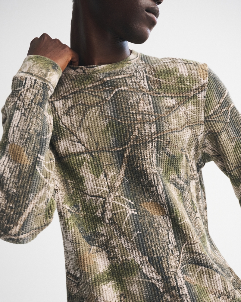Long-Sleeve Classic Waffle Tee - thumbnail 4