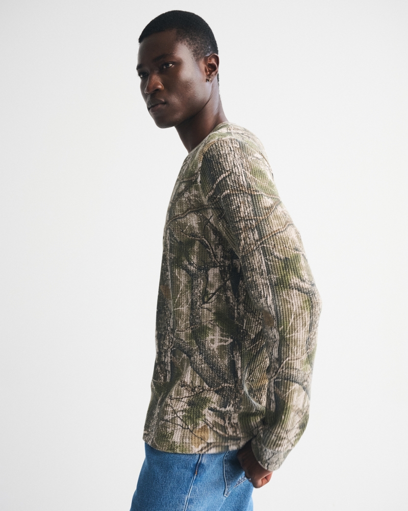 Long-Sleeve Classic Waffle Tee - thumbnail 5