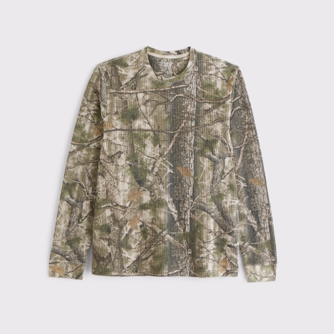 Мужские футболки Abercrombie & Fitch Long-Sleeve Classic Waffle Tee