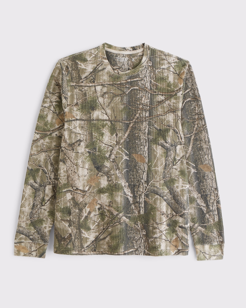 Men's Long-Sleeve Classic Waffle Tee | Men's Tops | Abercrombie.com