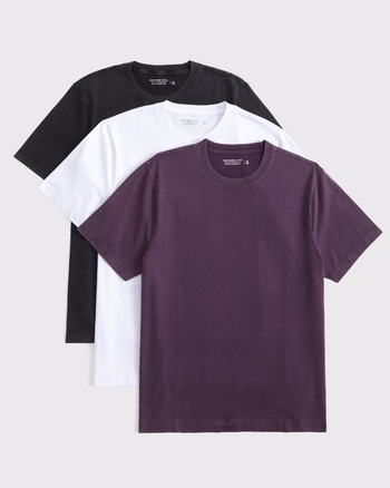 3-Pack Classic Polished Tees from Abercrombie & Fitch - $60
