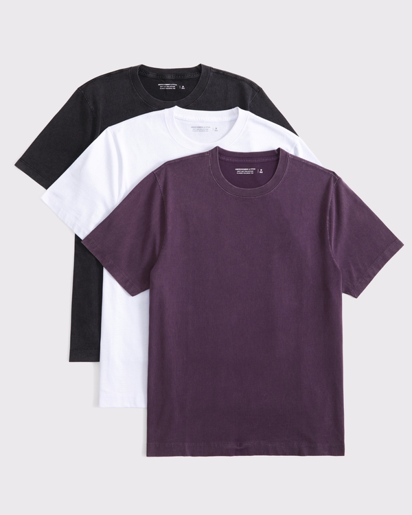 3-Pack Classic Polished Tees, Purple Multipack view 1
