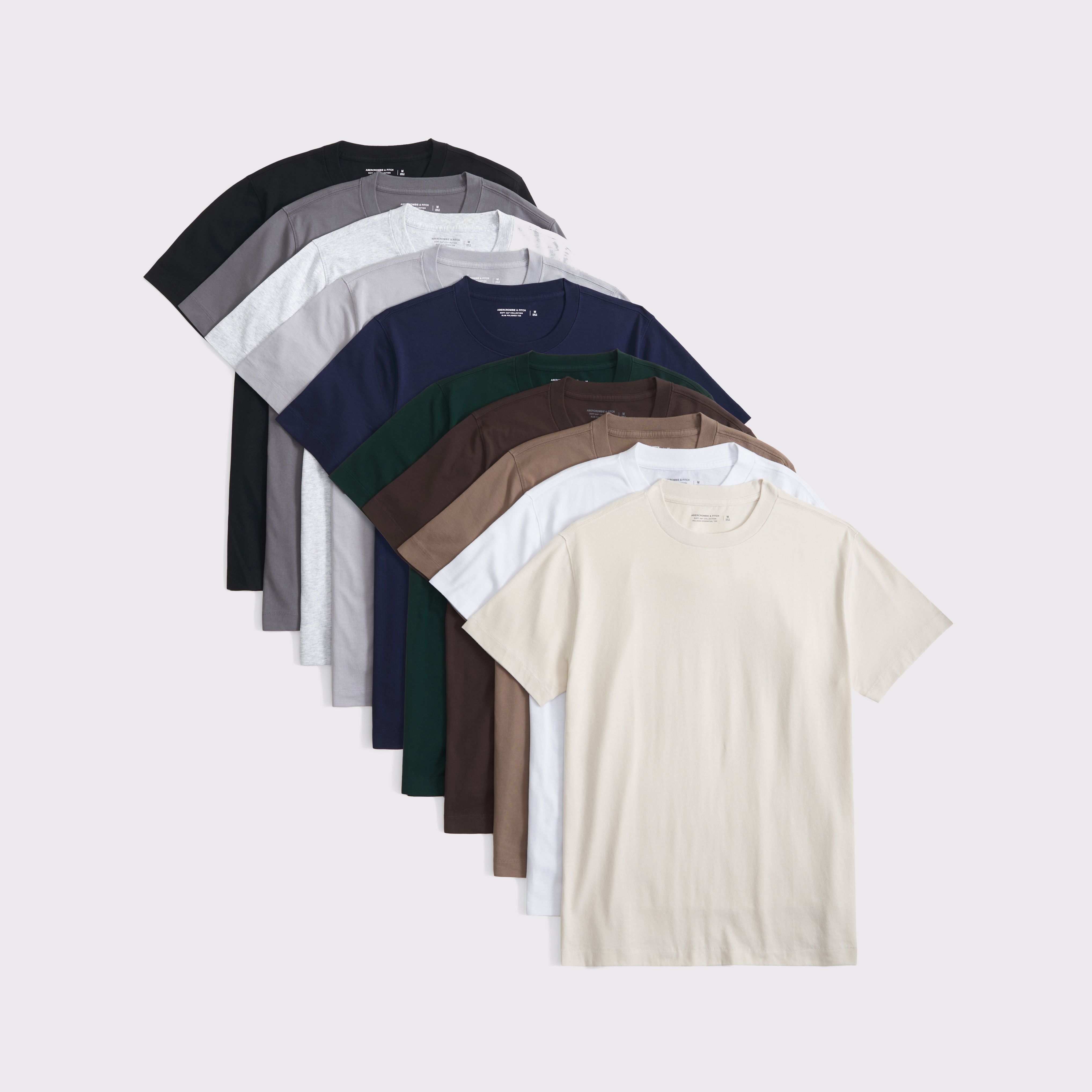 Abercrombie & Fitch 10-pack Relaxed Essential Tees In Multi