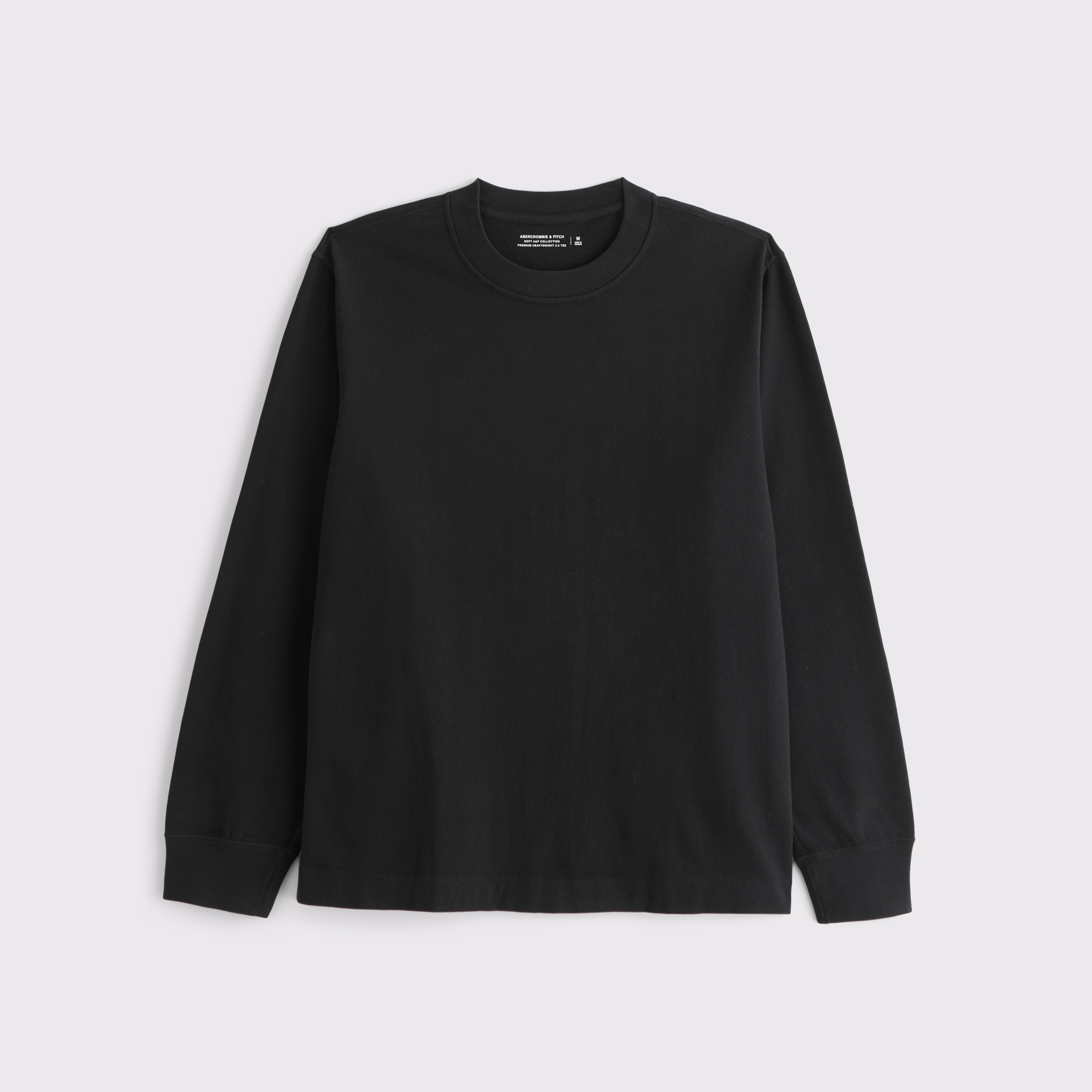 Abercrombie & Fitch Long-sleeve Premium Heavyweight 2.0 Tee In Black