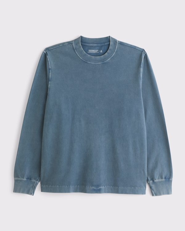 Long-Sleeve Premium Heavyweight 2.0 Tee, Night Sky Wash view 1