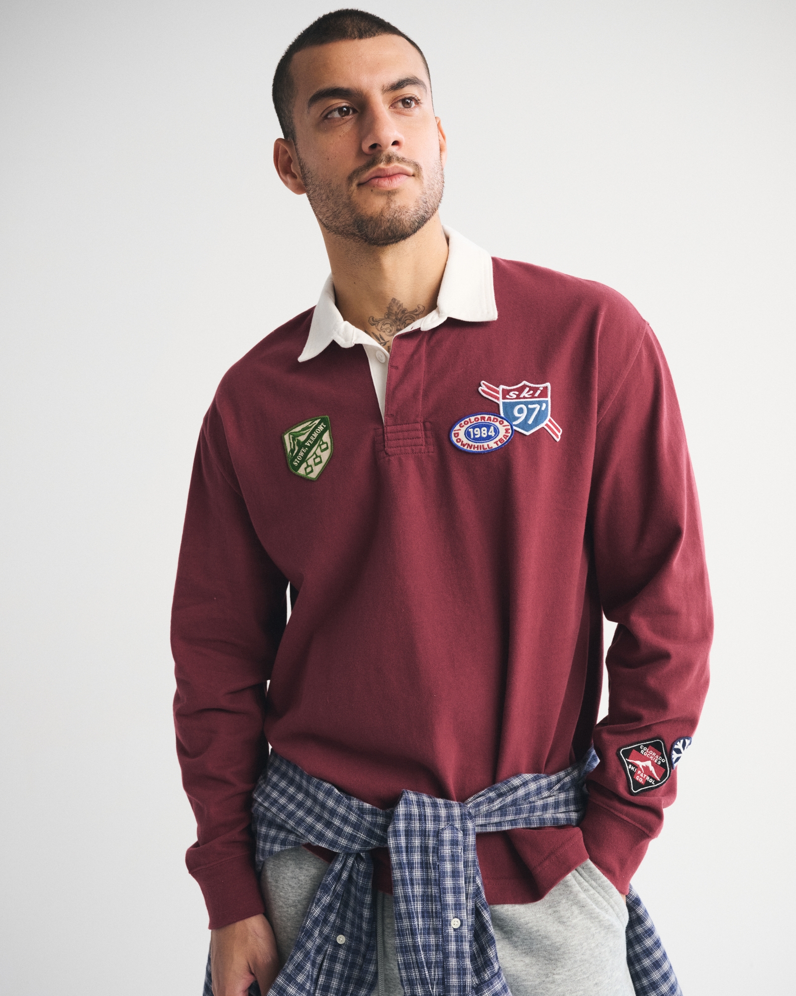 Long-Sleeve Rugby Polo