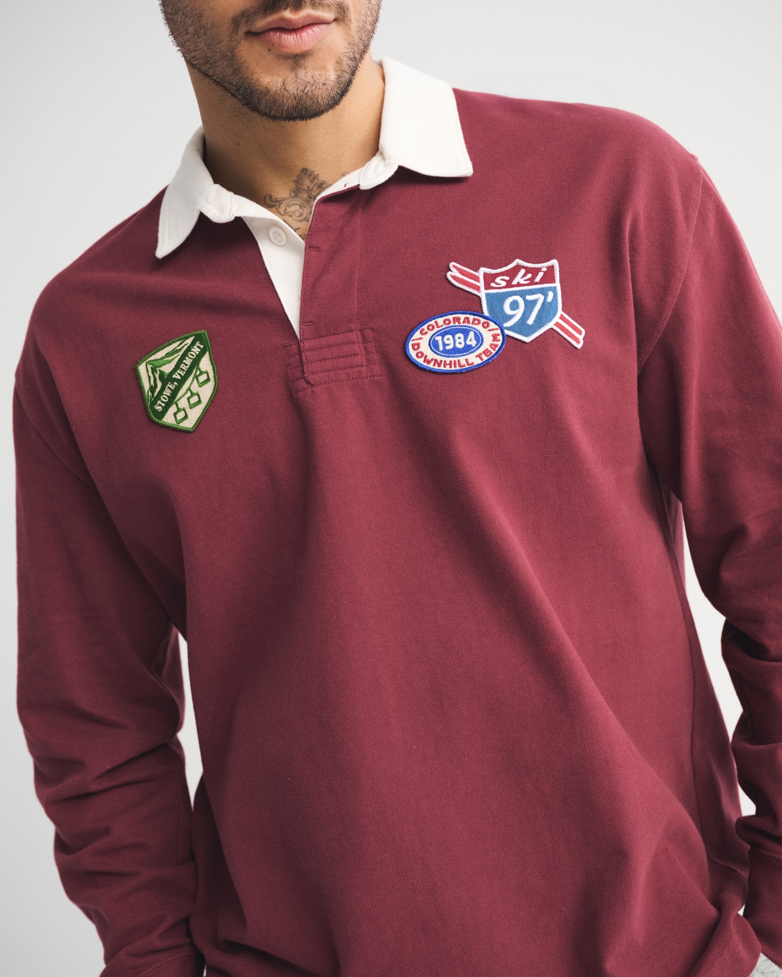 Long-Sleeve Rugby Polo