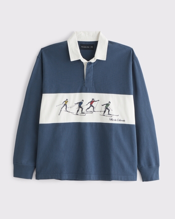 Long-Sleeve Rugby Polo