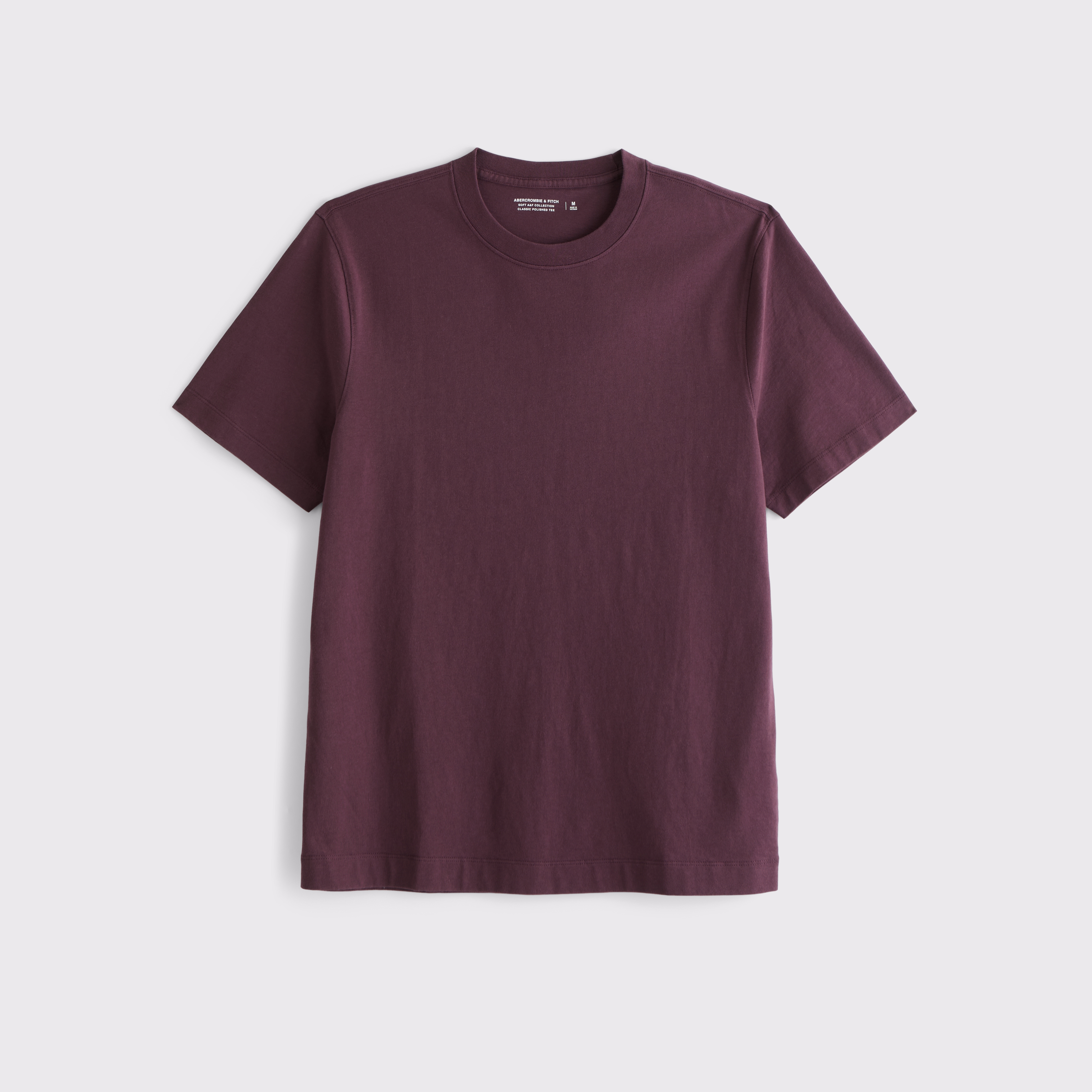 Abercrombie & Fitch Classic Polished Tee In Burgundy