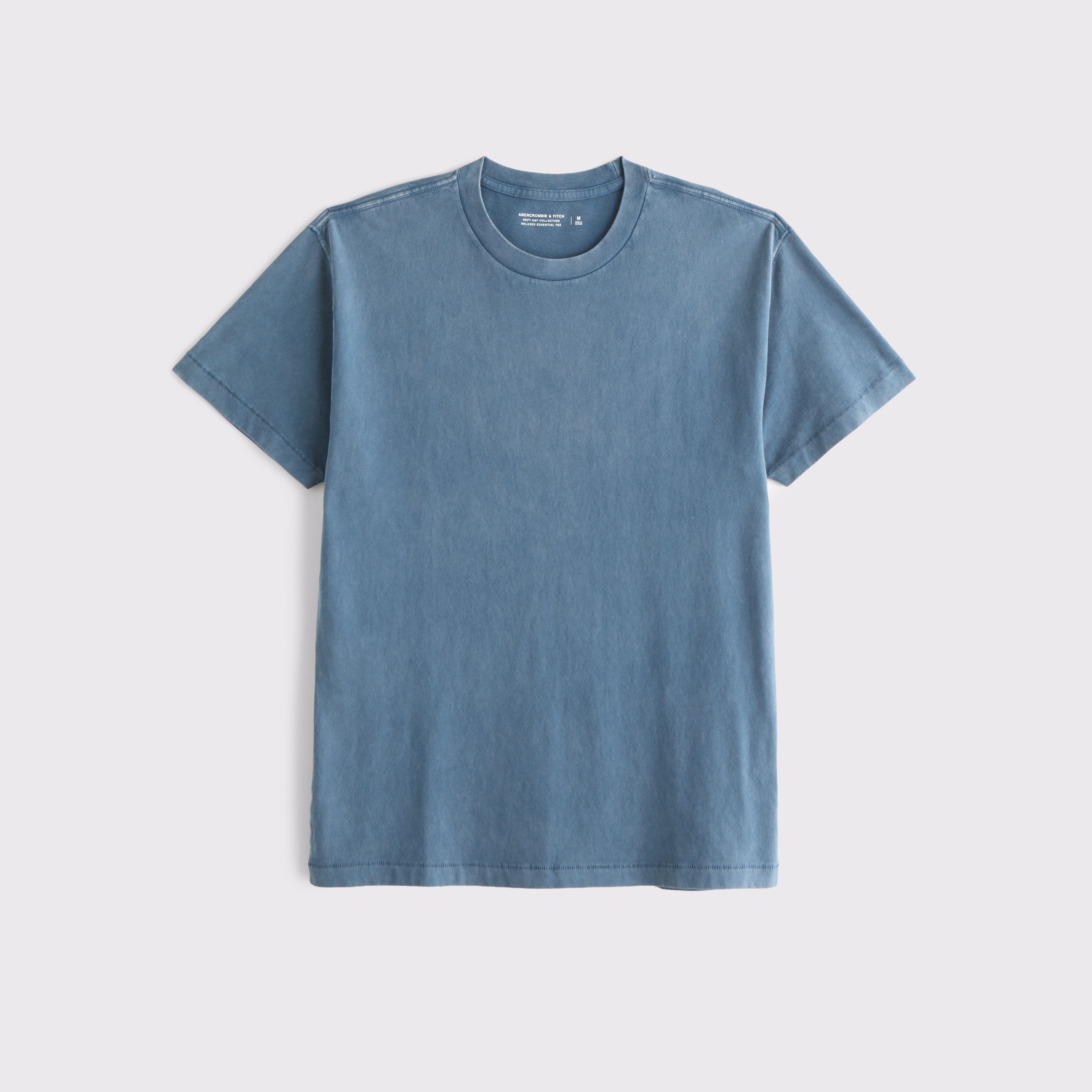 Abercrombie & Fitch Relaxed Essential Tee In Blue