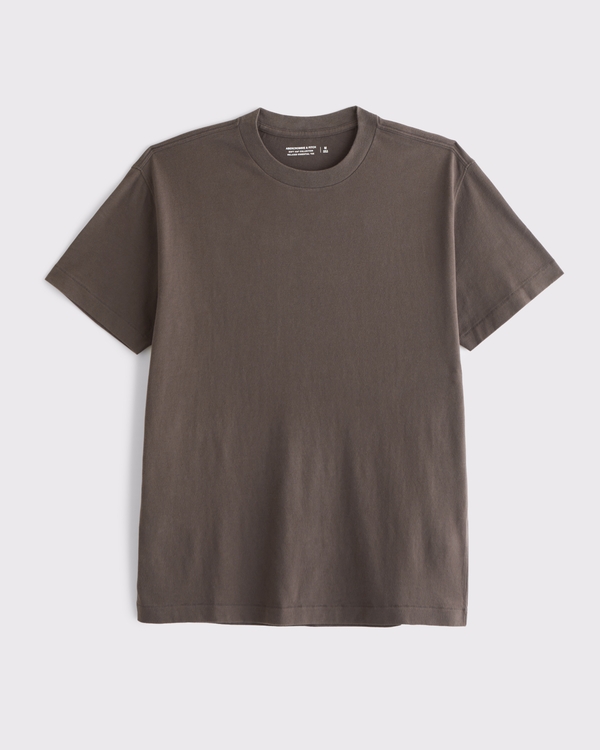 Relaxed Essential Tee, Chocolate Brown view 1