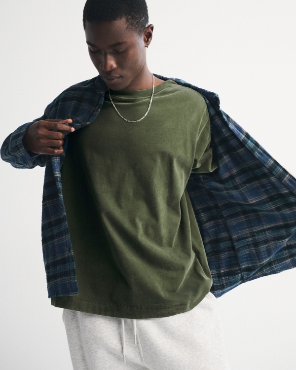 Premium Heavyweight 2.0 Tee, Green Wash view 1