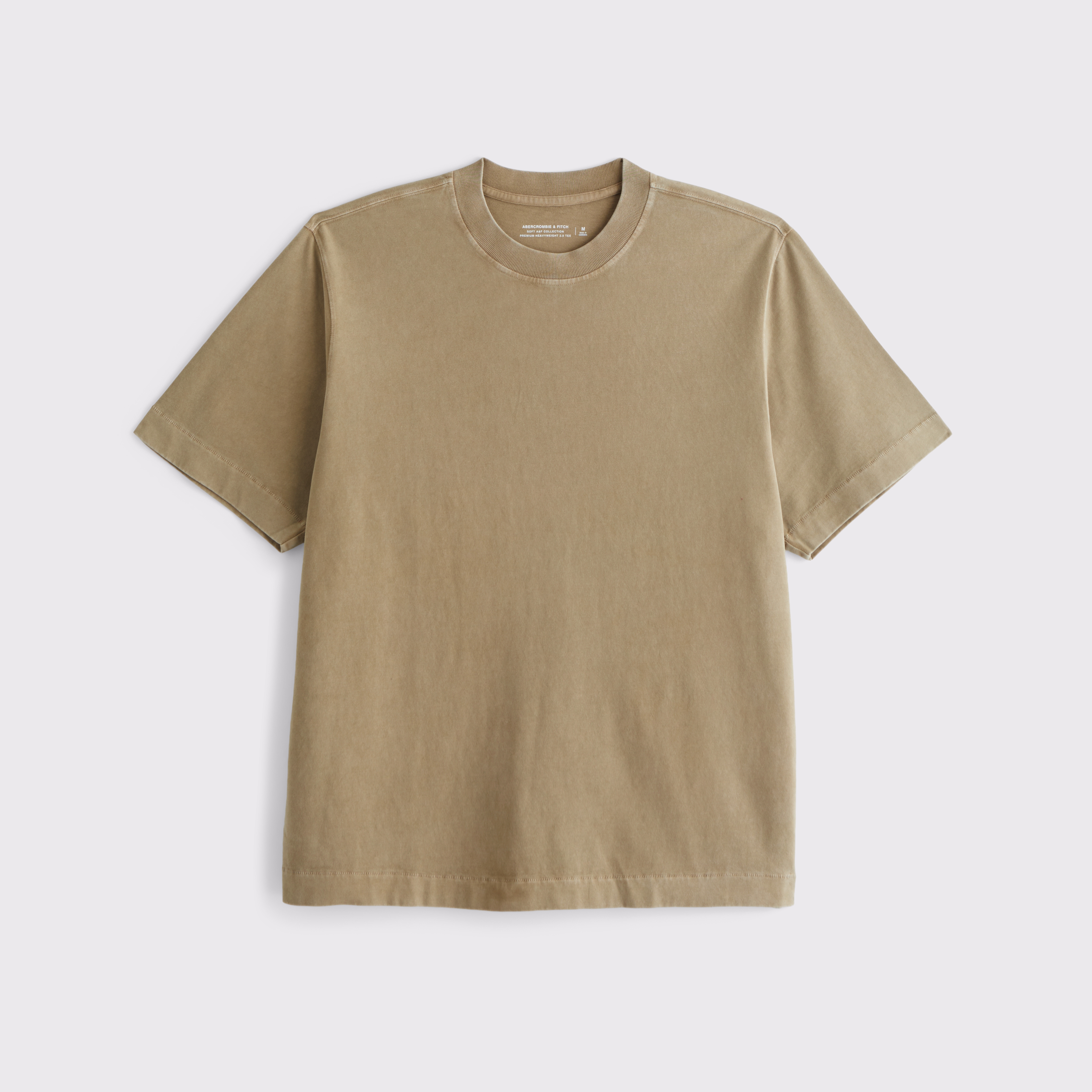 Abercrombie & Fitch Premium Heavyweight 2.0 Tee In Brown