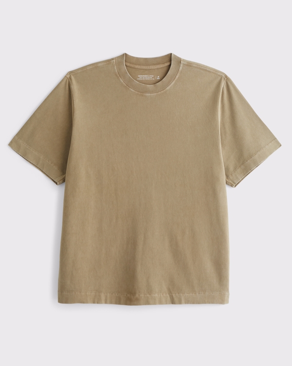 Premium Heavyweight 2.0 Tee, Khaki Wash view 1