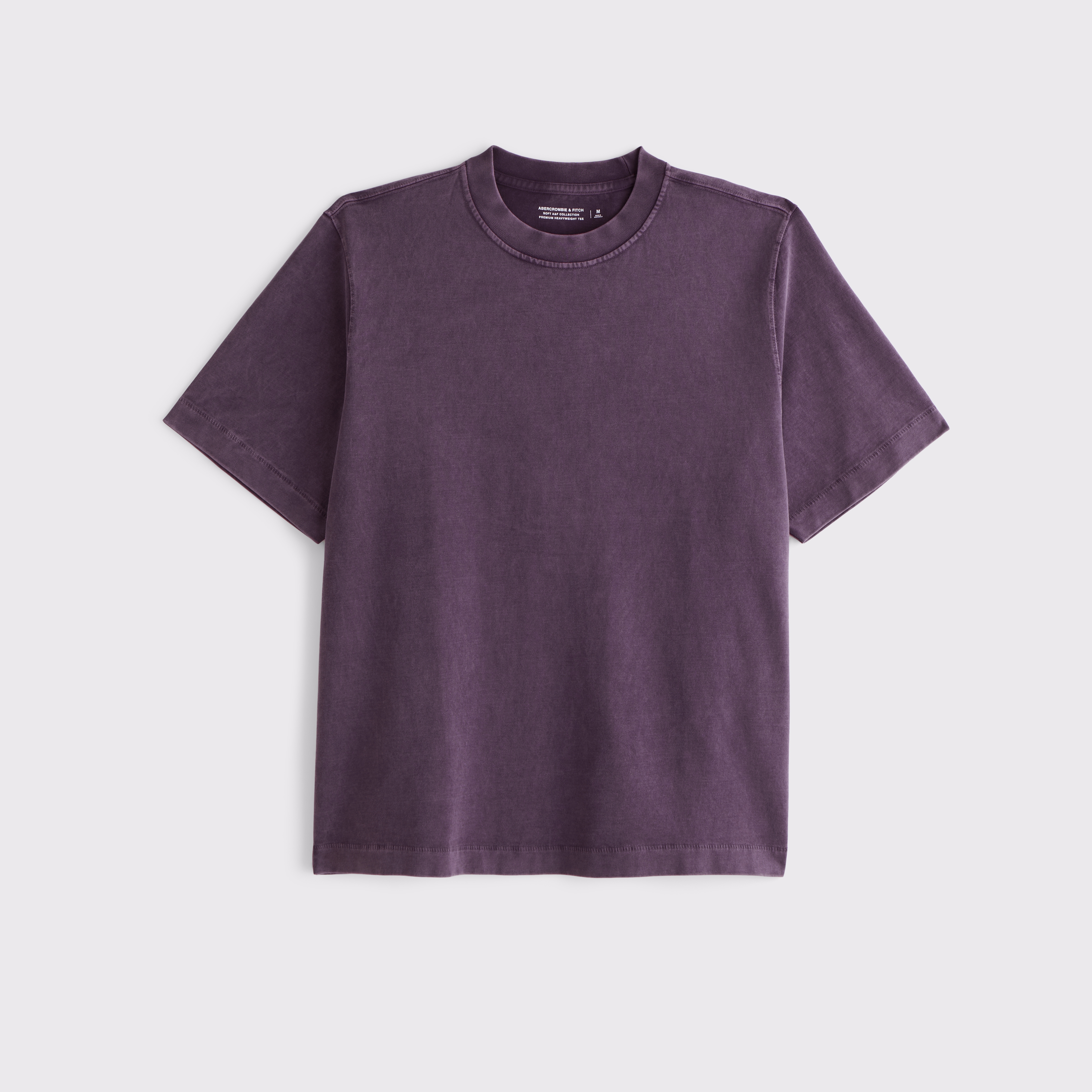 Abercrombie & Fitch Premium Heavyweight 2.0 Tee In Purple