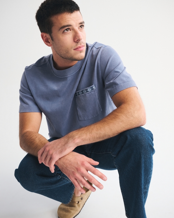 Premium Heavyweight 2.0 Tee, Blue Fog view 2