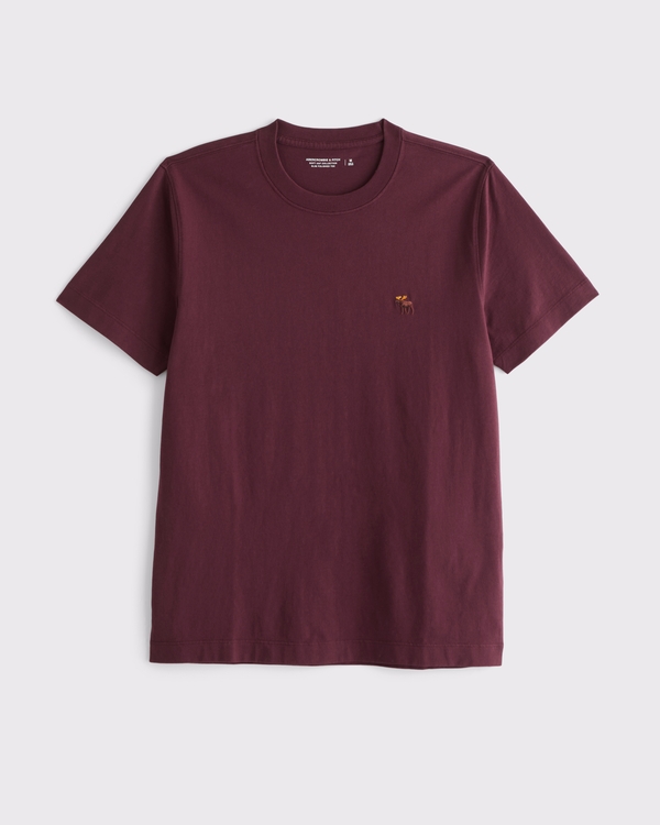 Slim Polished Signature Icon Tee, Deep Wine view 1