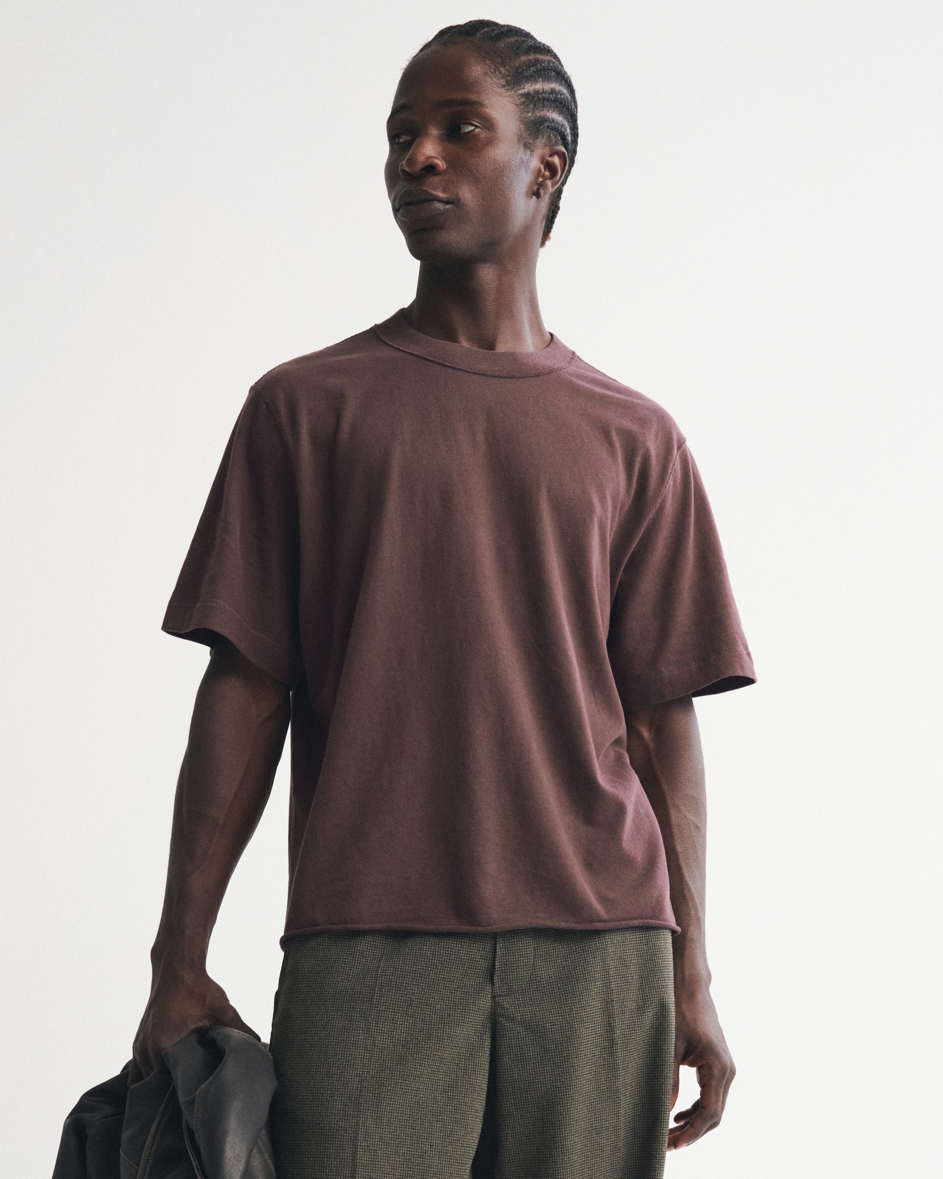 Abercrombie & Fitch Vintage-inspired Cropped Tee In Brown