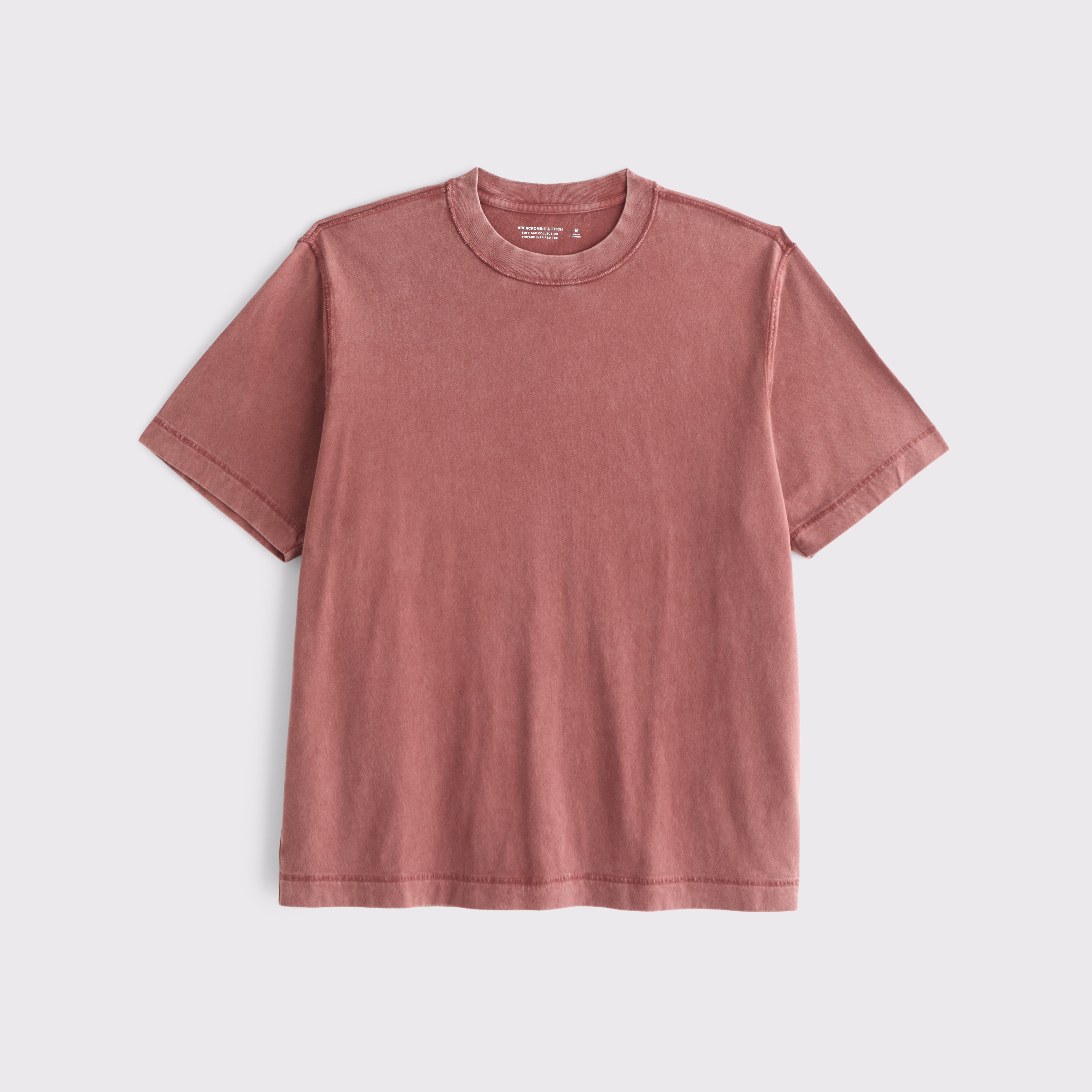 Abercrombie & Fitch Vintage-inspired Tee In Pink