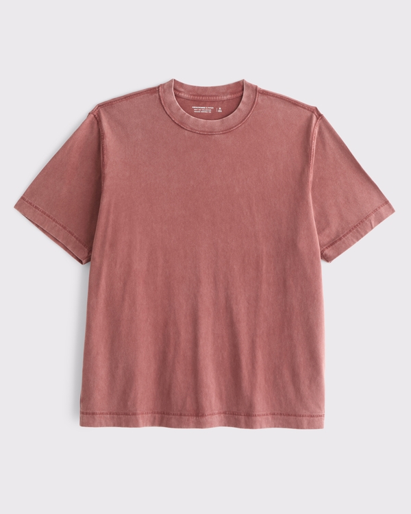 Vintage-Inspired Tee, Brick Red view 1