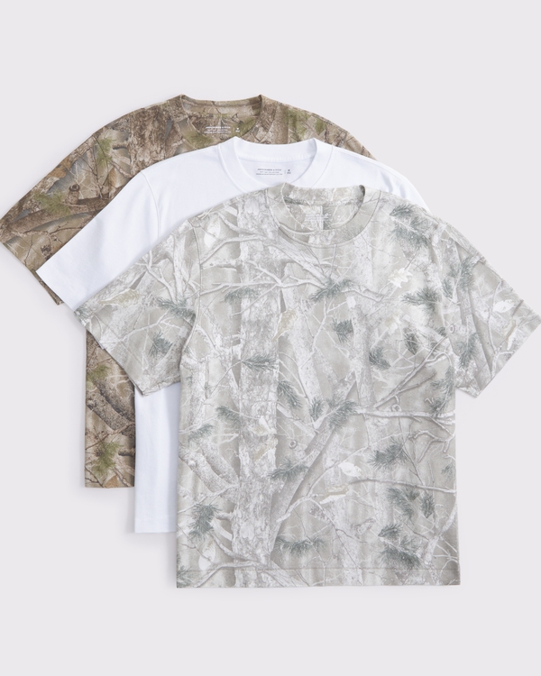 3-Pack Premium Heavyweight 2.0 Tees, Camo Multicolor view 1