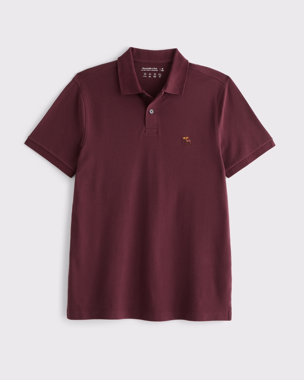 Signature Icon Don't Sweat It Polo, Burgundy view 1