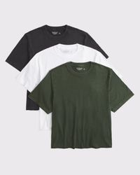 3-Pack Vintage-Inspired Cropped Tees