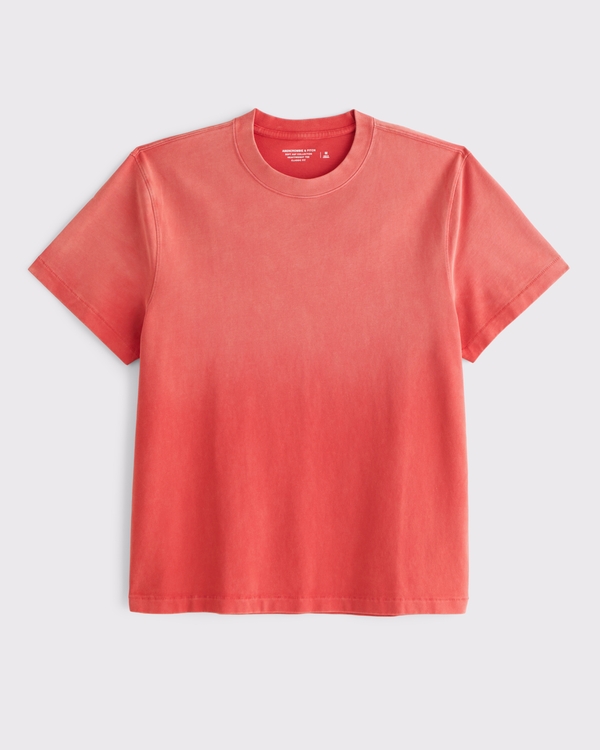 Premium Heavyweight Classic Tee, Red Wash view 2