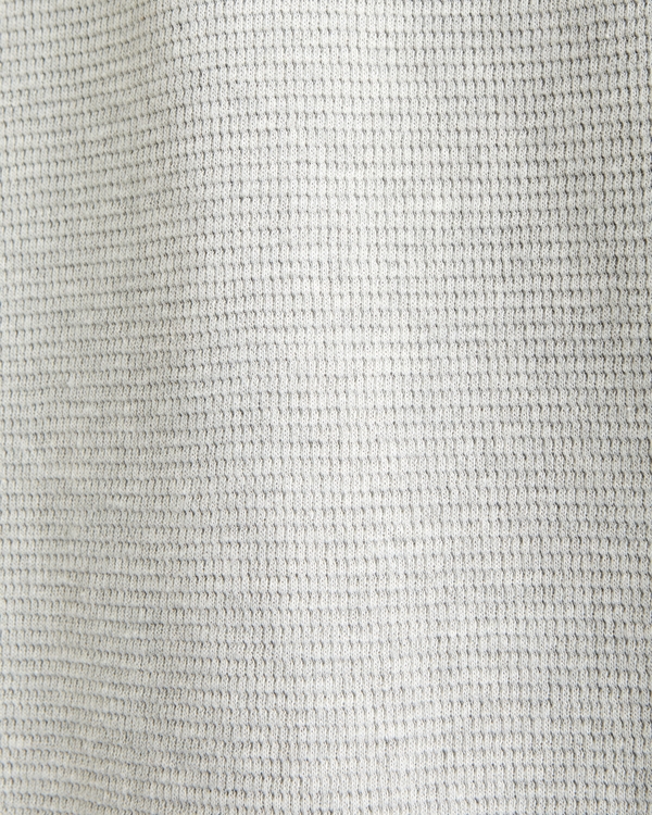 Long-Sleeve Micro-Waffle Henley
