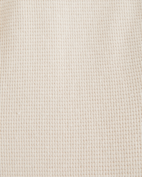 Long-Sleeve Micro-Waffle Henley