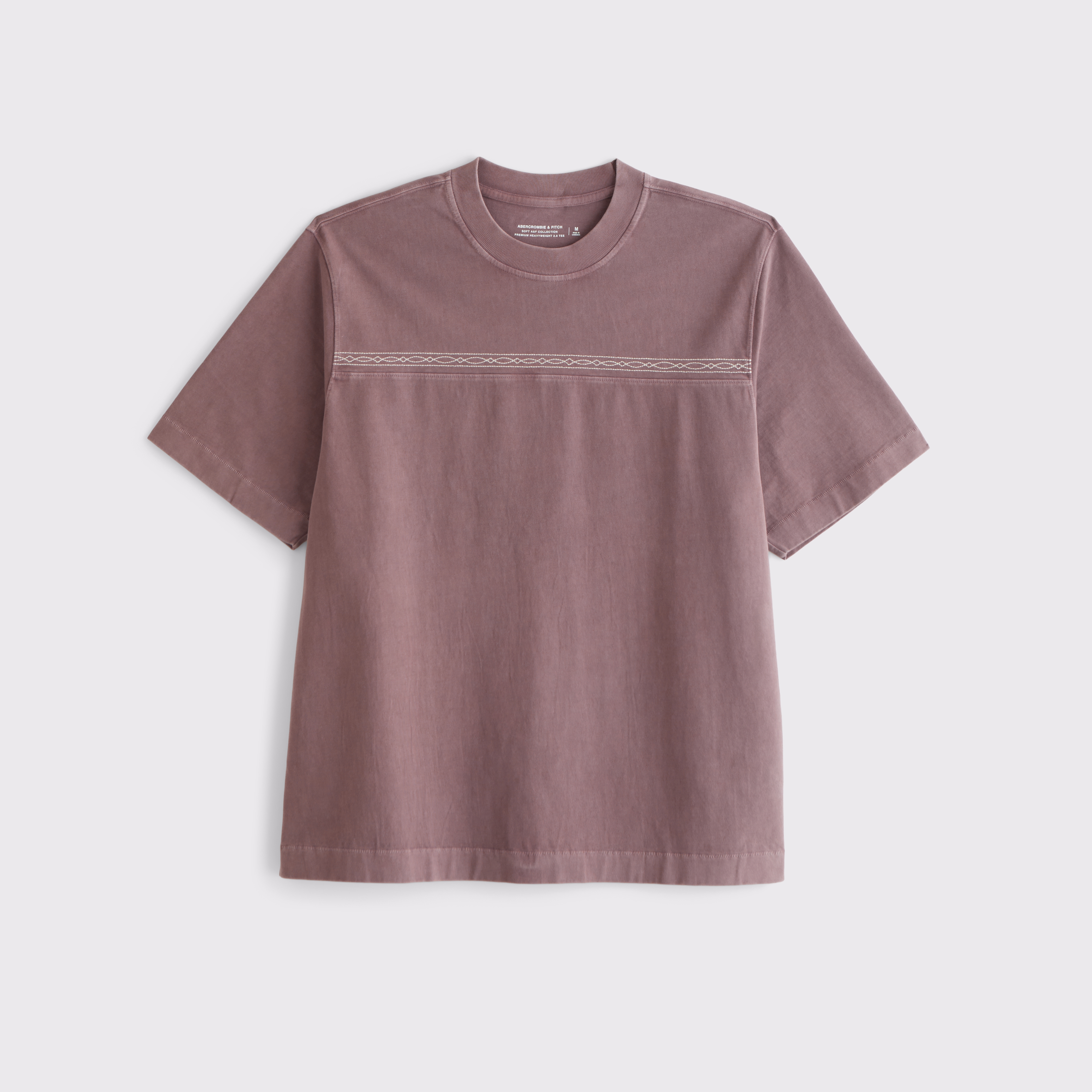 Abercrombie & Fitch Premium Heavyweight 2.0 Tee In Brown