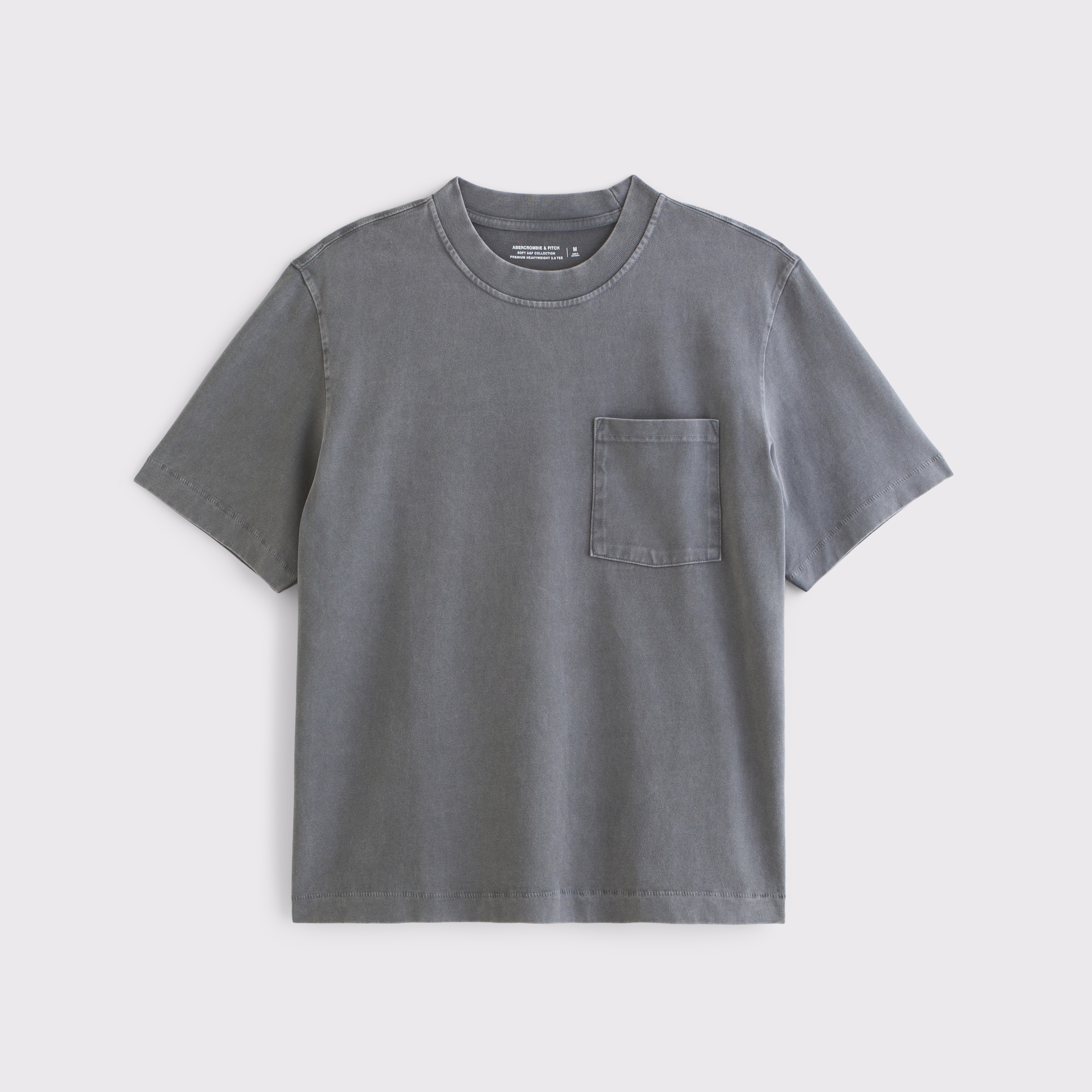Abercrombie & Fitch Premium Heavyweight 2.0 Tee In Gray