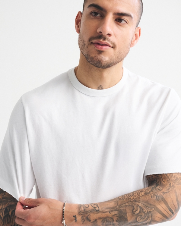 Vintage-Inspired Worn-In Tee, White view 1