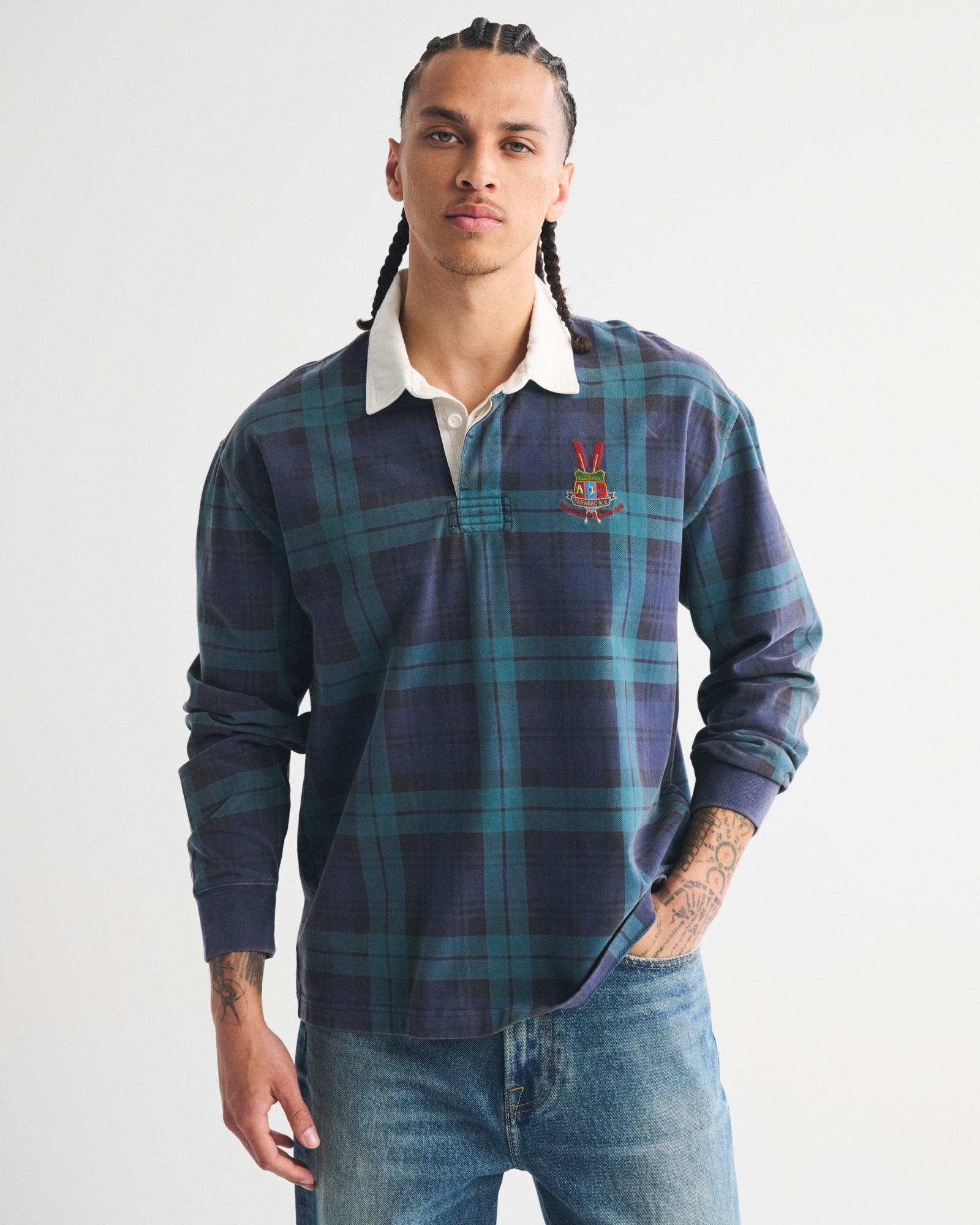 Long-Sleeve Rugby Polo